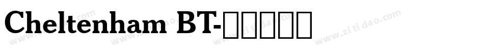 Cheltenham BT字体转换